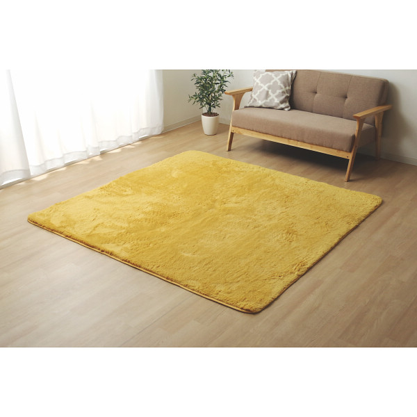 洗えるフィラメントラグオレンジ