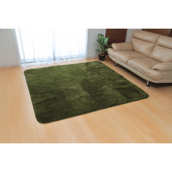 洗えるフィラメントラググリーン