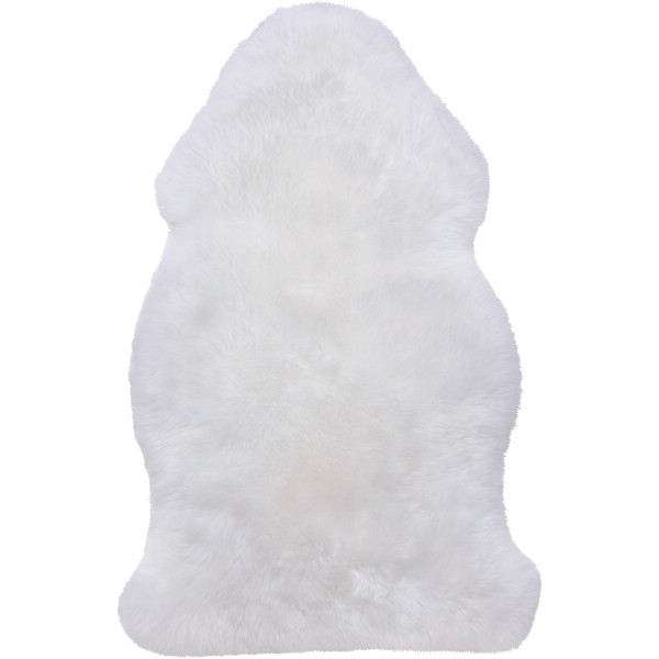 洗えるムートン長毛ラグアイボリー