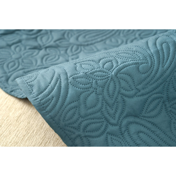 ペットと使える洗えるソファーカバーブルー