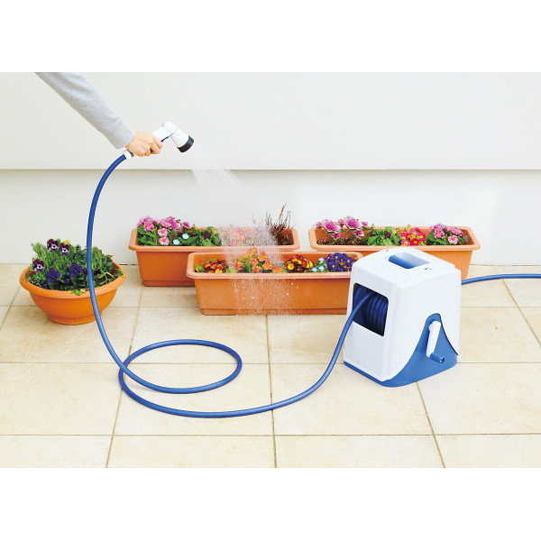 カバー付ホースリール＆シャワー付コネクターセット