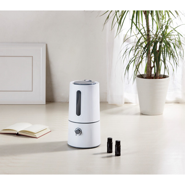 プリズメイト　アロマ超音波式加湿器Ｍｓ．ミスト　アロマオイル６本セットホワイト