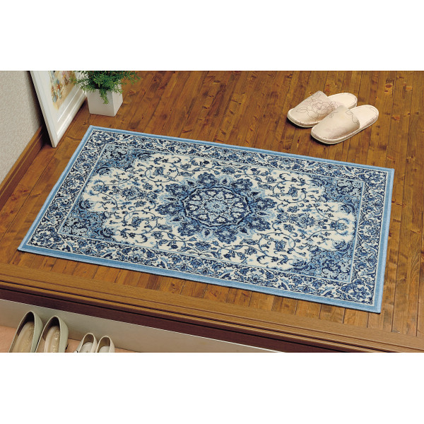 ベルギー製なめらかタッチマットブルー