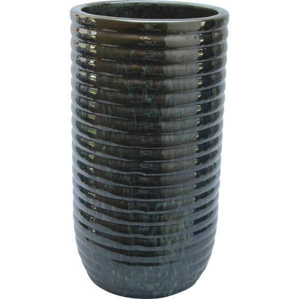 陶器傘立てヒスイグリーン