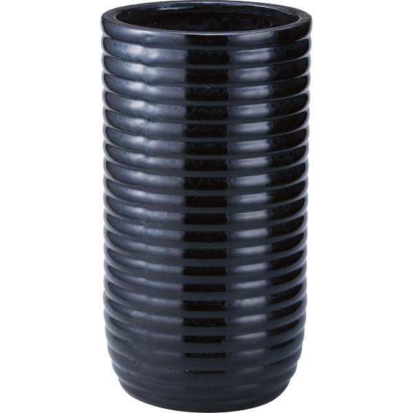 陶器傘立てマーブルブラック