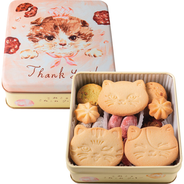 こねこのこねこねクッキー缶Ｔｈａｎｋ　ｙｏｕ