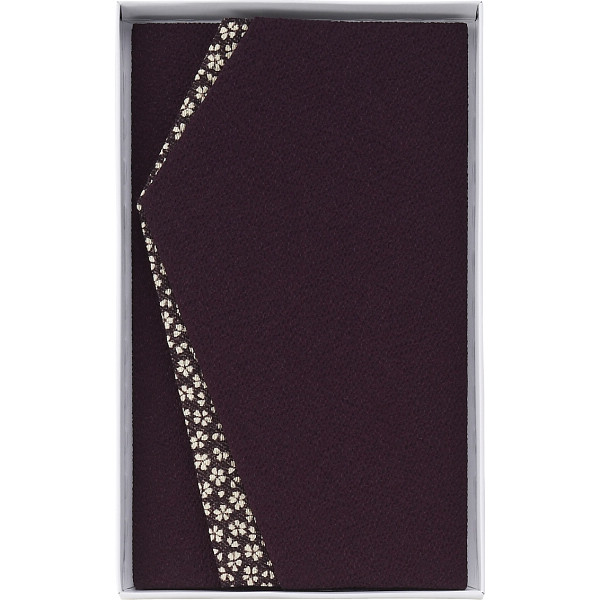 小花エステルちりめん金封ふくさ紫