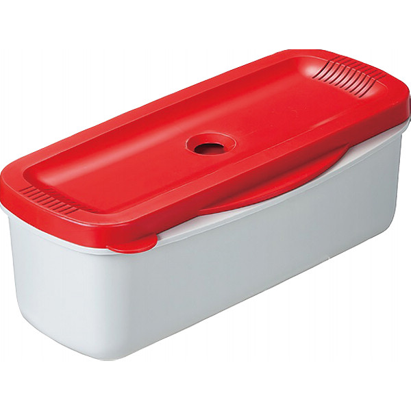 電子レンジスチームパスタメーカーレッド