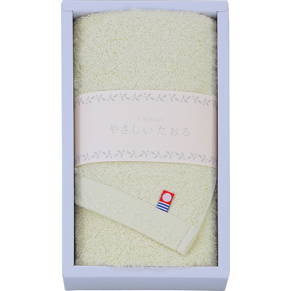 やさしいたおる　フェイスタオルグリーン
