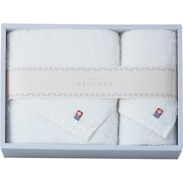 やさしいたおる バス・フェイスタオルセットホワイト