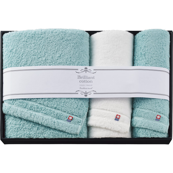 ブリリアントコットン バス・フェイスタオル２枚セット