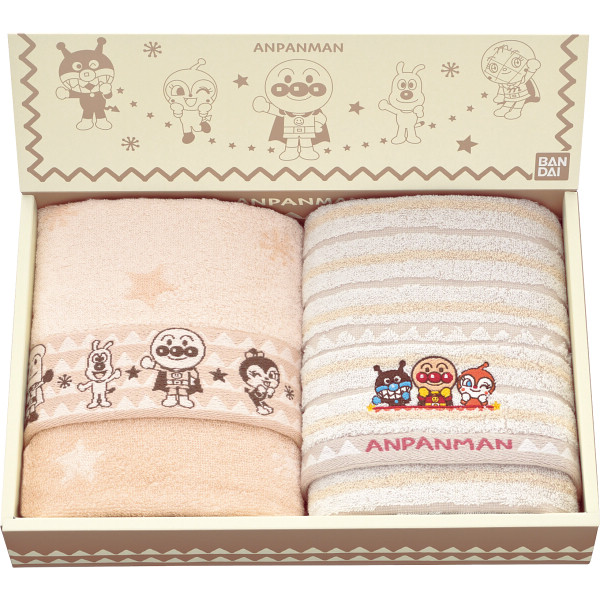 それいけ！アンパンマン フェイスタオル２枚セット