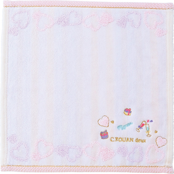 セルーアン　婦人タオルハンカチパーティーアイボリー