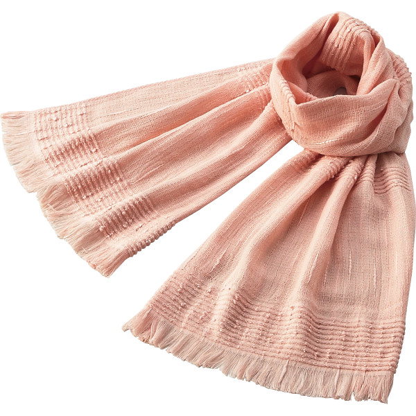 たおるマフラー（ＢＯＸ入り）サーモンピンク