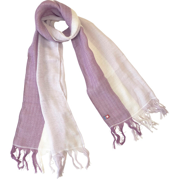 ラインカラーマフラー若紫×薄藤