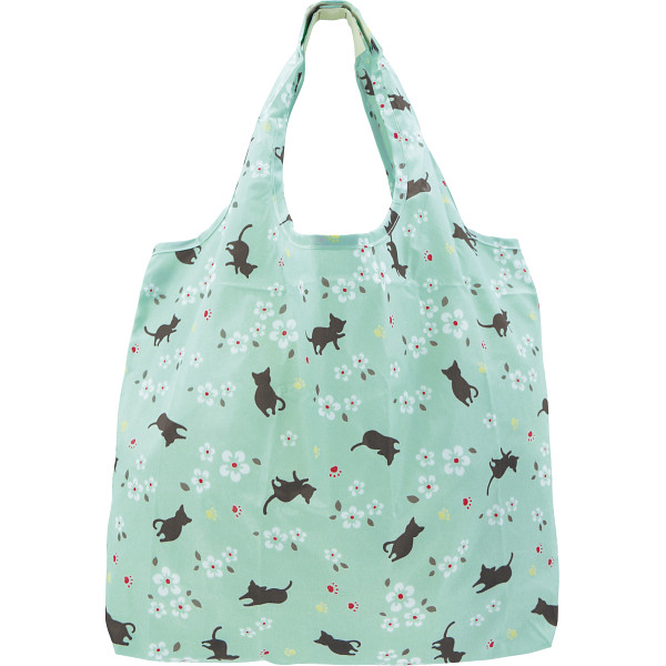 くろちく ショッピング エコバッグ子猫と小花