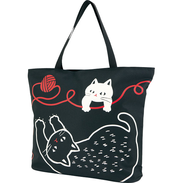 くろちく 和のマルチトートバッグ猫と毛糸玉