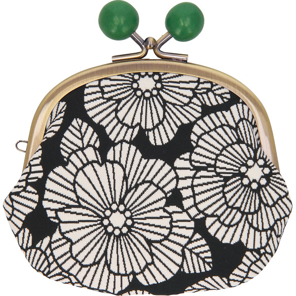 くろちく ふくれ織り 小銭入漆黒