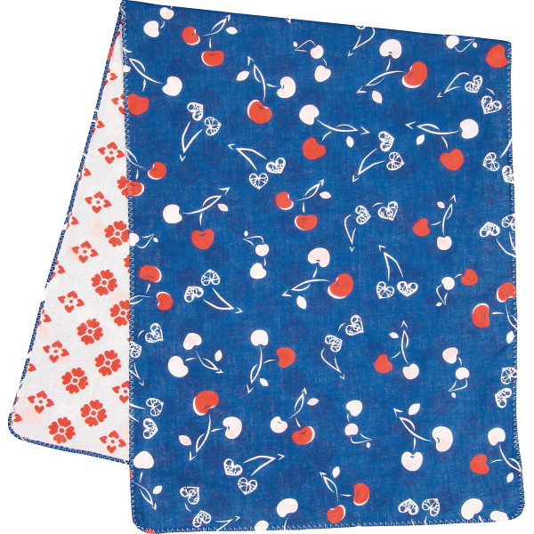 くろちく 両面ガーゼてぬぐい葵さくらんぼ