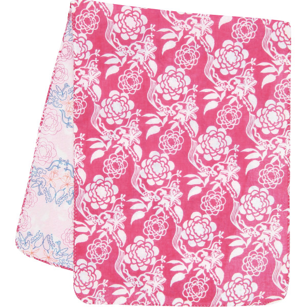 両面ガーゼ手拭い花レース