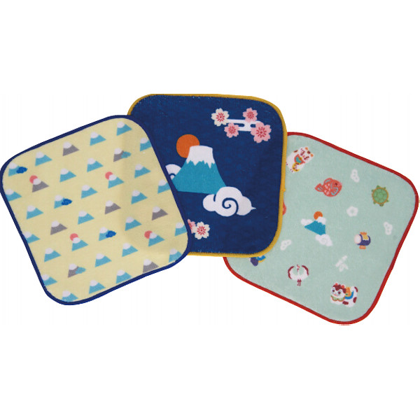 おしゃれミニタオル３枚セット富士山