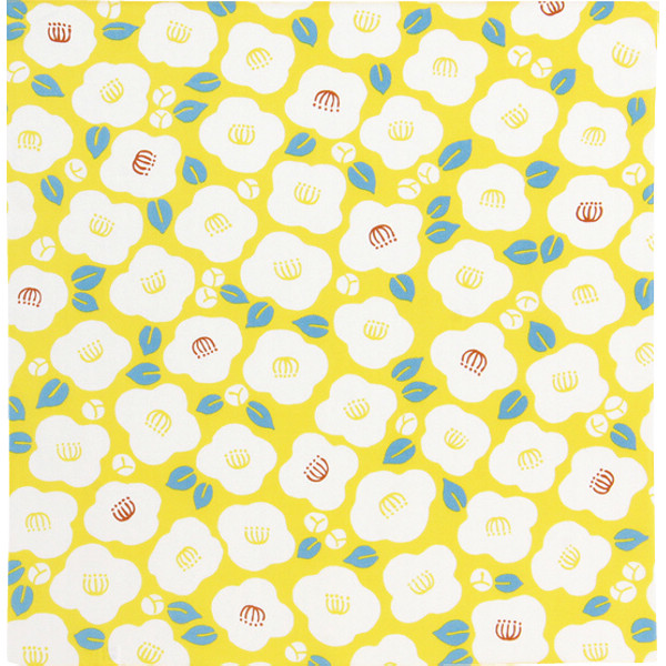 ちりめん風呂敷白椿