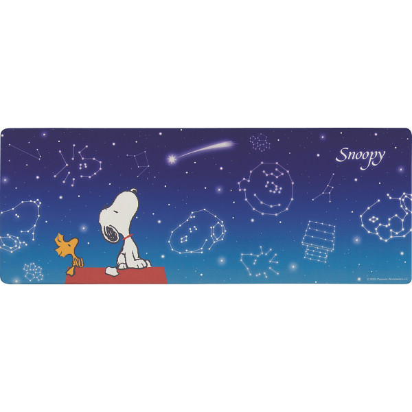 ピーナッツ ＰＶＣロングマット（１２０ｃｍ）星空スヌーピー