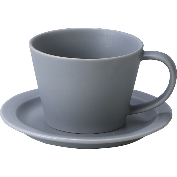 作山窯　ＳＡＲＡ　碗皿（１客）グレー