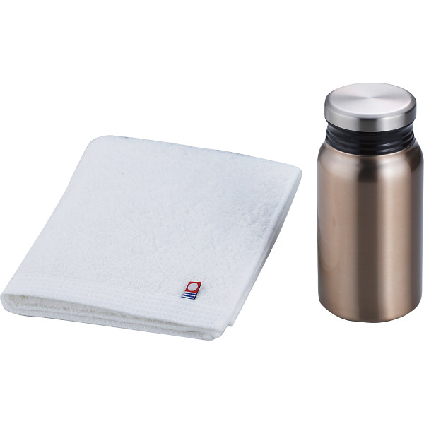 リュクス サーモボトル＆今治タオルセットブロンズ