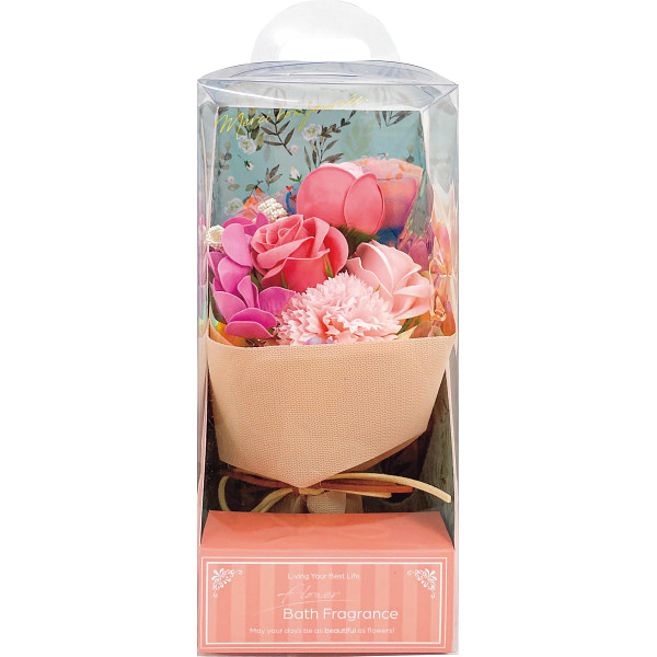 メルシーボンジョルネブーケ（ソープフラワー）ロゼ