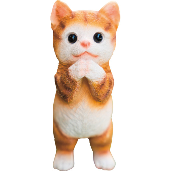 アニマルガーデンオーナメント　茶トラおねがい