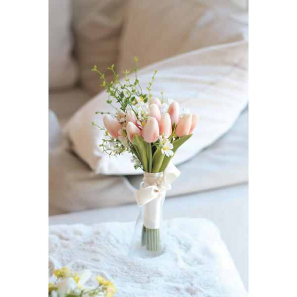 ロマンティックブーケＬＥＤチューリップピーチ
