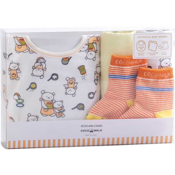 ソックスギフトボックスこぐまちゃんオフホワイト