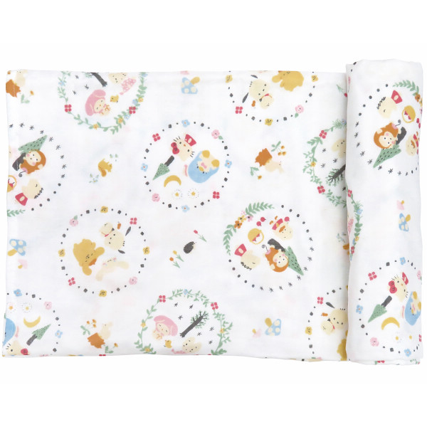 サンリオベビー ガーゼおくるみフラワーリング