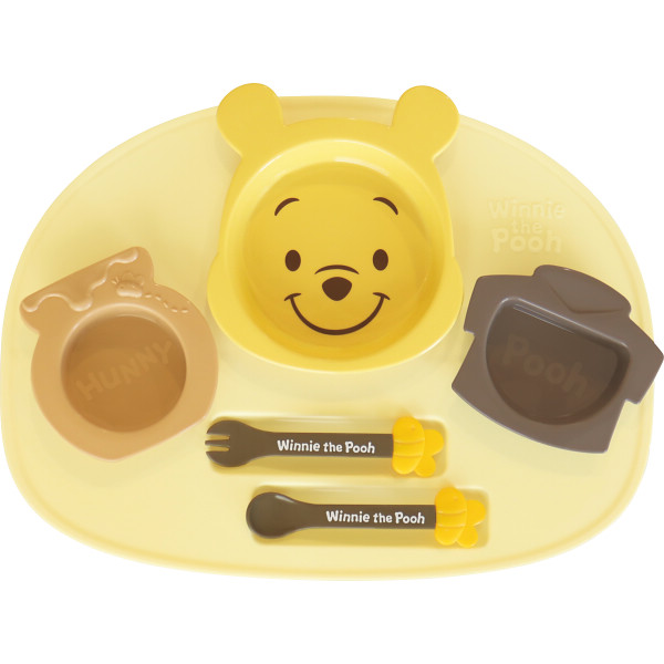 アイコンランチプレートくまのプーさん×イエロー