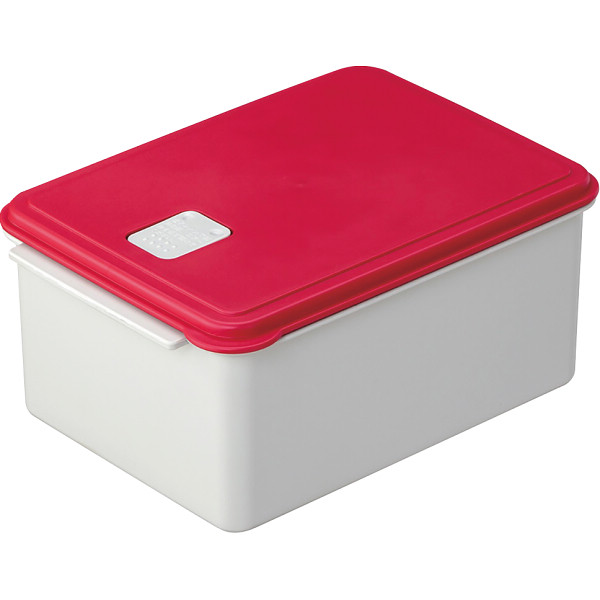 電子レンジスチーム調理＆保存容器Ｌレッド