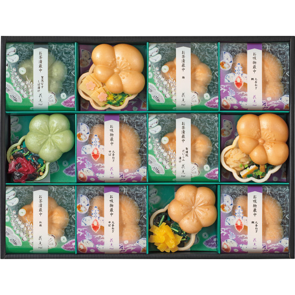 京都・辻が花 お茶漬・お吸物最中詰合せ