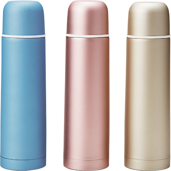 真空ステンレスボトル（４８０ｍｌ）メタリックシャンパンゴールド・ローズピンク・ブルー