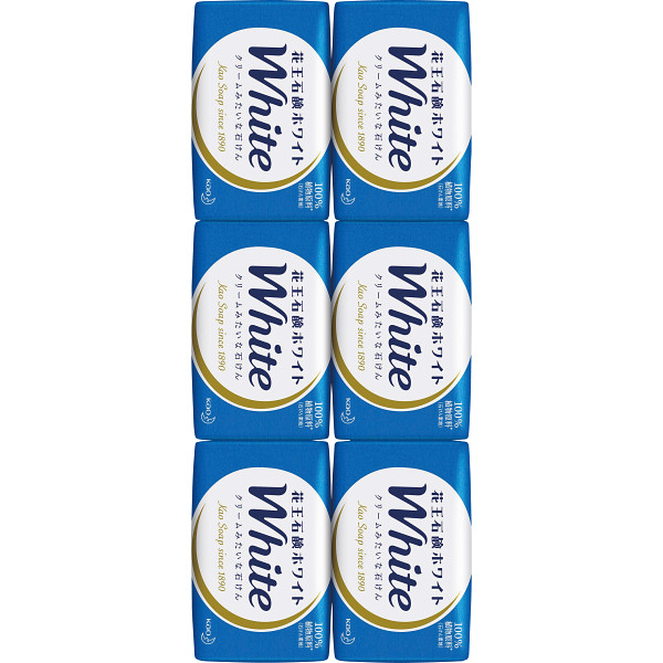 花王　石鹸ホワイト普通サイズ（６個）ホワイトフローラルの香り