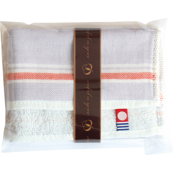 今治　パイル＆ガーゼハンカチ（袋入）グレー