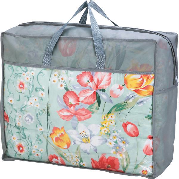 羽根ふとんバッグ入りグリーン