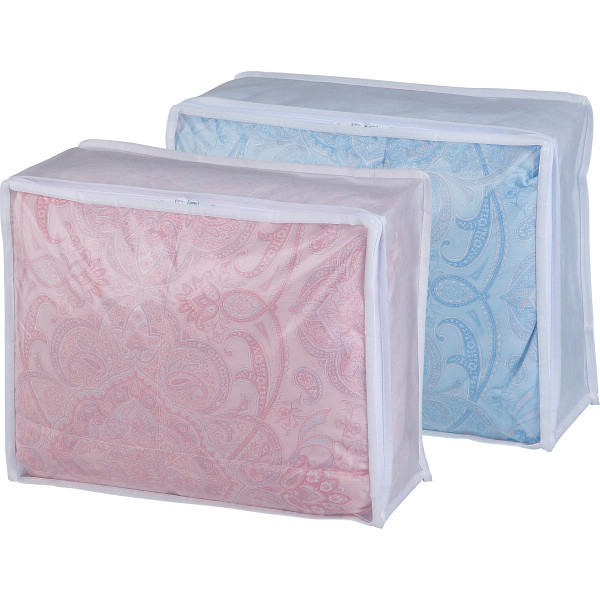 ５０％羽毛肌掛けふとん（０．２５ｋｇ）２色組ピンクブルー