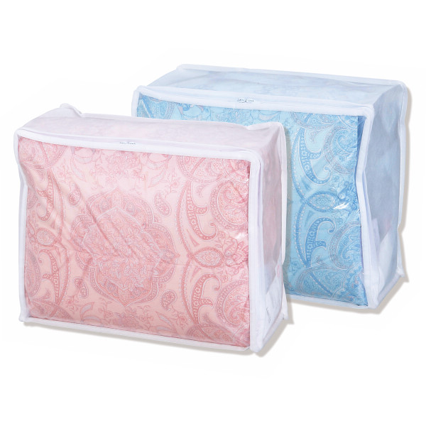 ７０％羽毛肌掛けふとん（０．３ｋｇ）２色組ピンクブルー