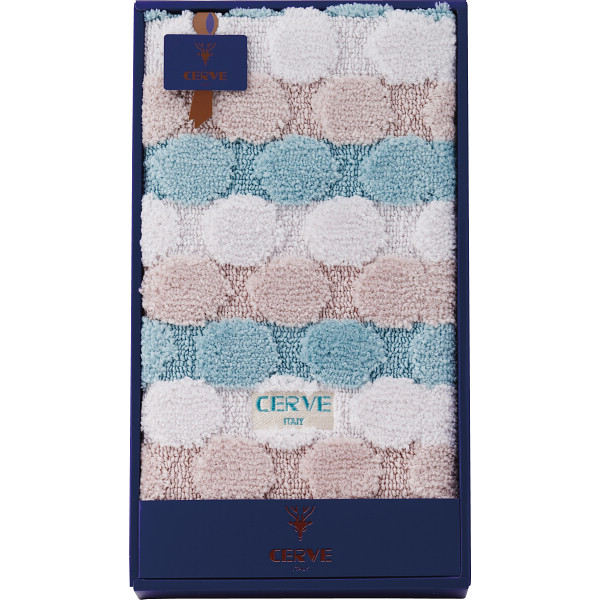 チェルベ　ドット大判バスマットグリーン