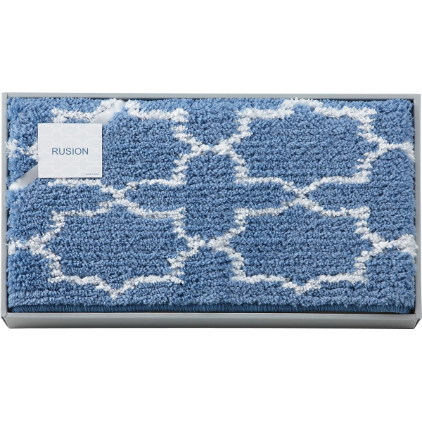 ルシオン　大判バスマットブルー