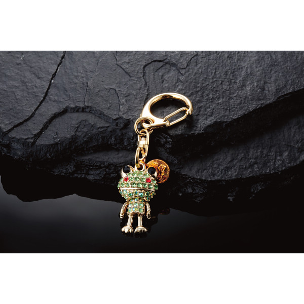 きらきら開運キーホルダー かえる