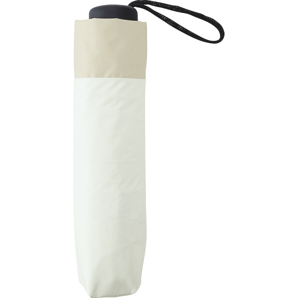 ジミージー　晴雨兼用ＵＶ加工　折りたたみ傘（５５ｃｍ）オフホワイト・ベージュ１