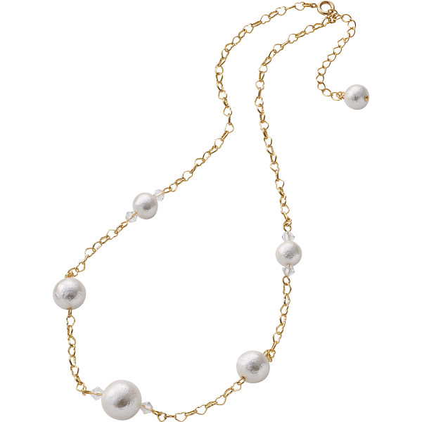 アトリエエトラ コットンパールネックレスホワイト