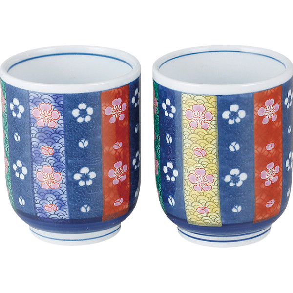 波佐見焼　十草梅　組コップ