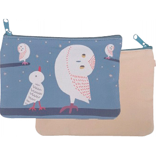 イッソ・エッコ　マルチポーチブルー・フクロウ